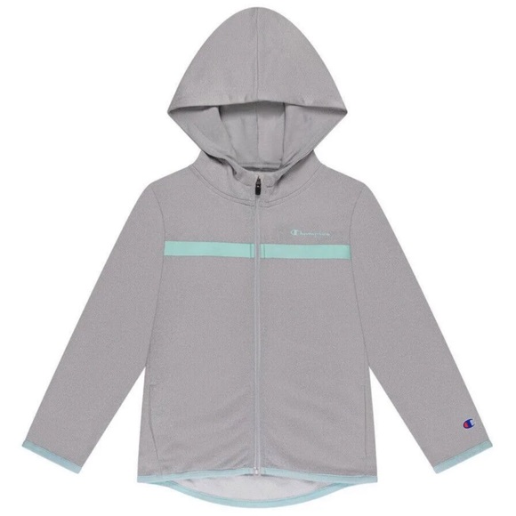 Champion Girl's Heavyweight 3 Piece Tee, Hoodie & Legging Set Oxford Heather 18M - Picture 3 of 9